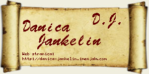 Danica Jankelin vizit kartica